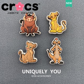 Jibbitz crocs charms หัวเข็มขัดรองเท้า อุปกรณ์เสริมรองเท้า ลายการ์ตูนสิงโต ราชา