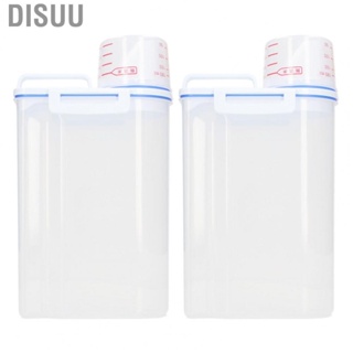 Disuu 2PCS Rice Storage Container 2.5L Plastic Dispenser Bin with Pour Spout for Beans Grains Small Dry