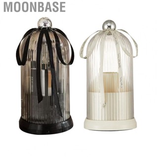 Moonbase Makeup Brush Cup  Rotating Transparent Design Make Up Holder for Tabletop