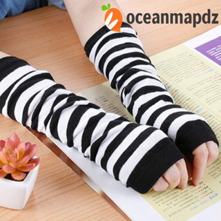 OCEANMAPDZ ถุงมือยาว ให้ความอบอุ่น แฟชั่นฤดูหนาว