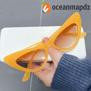 OCEANMAPDZ แว่นตากันแดด UV400 พิมพ์ลายเสือดาว ป้องกันรังสียูวี สไตล์ยุโรป และอเมริกา สําหรับผู้หญิง