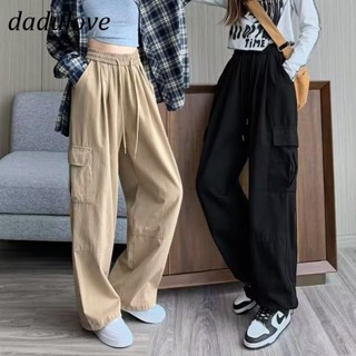 DaDulove💕 New American Ins High Street Retro Overalls Niche High Waist Loose Wide Leg Pants Large Size Trousers