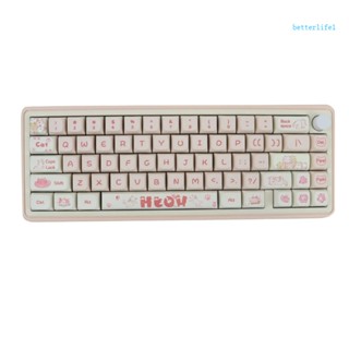 Btm ปุ่มกดคีย์บอร์ด 133 คีย์ XDA ลายแมวพีชน่ารัก สําหรับคีย์บอร์ด Mechanical