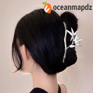 OCEANMAPDZ กิ๊บติดผม กิ๊บติดผม รูปกิ๊บใบไม้ สไตล์จีนวินเทจ หรูหรา เครื่องประดับผม