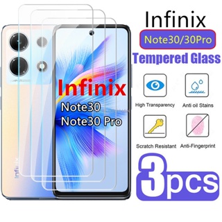 (ขายดี) ฟิล์มกระจกนิรภัยกันรอยหน้าจอ HD แบบใส สําหรับ infinix Note30 4G Note30Pro Note 30 Pro 5G 30pro 1-3 ชิ้น