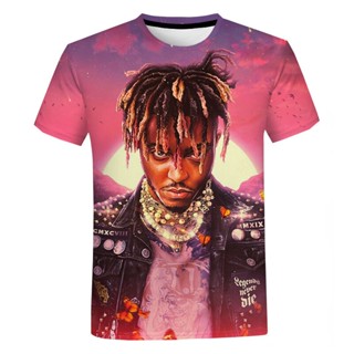 เสื้อยืด พิมพ์ลายนักร้อง Juice Wrld สไตล์ฮาราจูกุ สตรีท เป็นที่นิยม