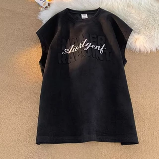PannoFluxus ใหม่ เสื้อกั๊กกีฬาแขนกุดทรงหลวมแนวฮิปฮอปอินเทรนด์