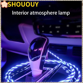 SHOUOUY สายไฟข้อมูล Type-C LED USB แบบพกพา