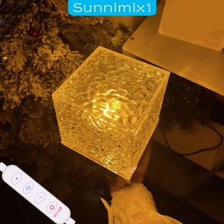 [Sunnimix1] โคมไฟตั้งโต๊ะอะคริลิค เปลี่ยนสีได้ สําหรับตกแต่ง