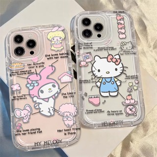 เคสโทรศัพท์มือถือ ซิลิโคนนุ่ม TPU ใส กันกระแทก ลายน่ารัก สําหรับ IPhone 14 13 11 12 Pro XS Max X XR 7 8 Plus