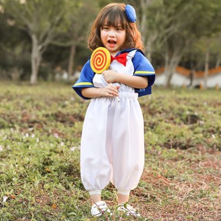 ชุดคอสเพลย์ การ์ตูนเป็ดโดนัลด์ดั๊ก สีขาว สําหรับเด็ก