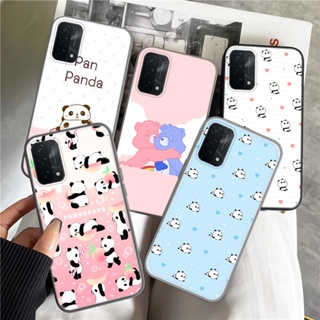 เคสโทรศัพท์มือถือแบบนิ่ม ลายการ์ตูนแพนด้า สัตว์ 3M สําหรับ Realme 2 A5 3 Pro 5 5i 5s Q 6 6i 7 7i