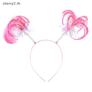 [cherry2] ใหม่ ที่คาดผมหางม้าถักเปีย วิกผม แฟนซี ของขวัญวันเกิด แฟชั่นสําหรับผู้หญิง [TH]