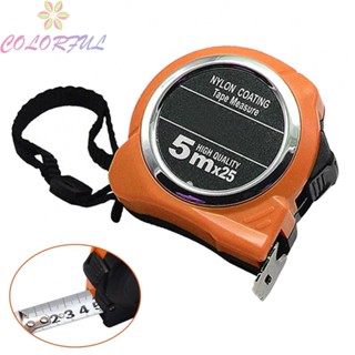 【COLORFUL】Tape Measure Reliable ABS Black And Orange Easy To Carry Hot Sale Metric