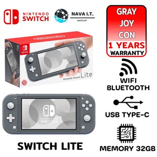 COINSคืน15%⚡FB9JMZV6⚡ NINTENDO SWITCH LITE CONSOLE GRAY JOY-CON รับประกันศูนย์ 1ปี