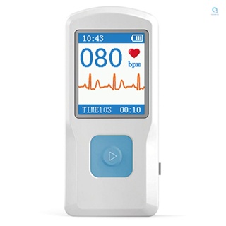 Contec PM10 เครื่องวัดอัตราการเต้นของหัวใจ แบบพกพา ECG EKG หน้าจอสี ECG BT USB PC ซอฟต์แวร์ดูแลบ้าน [A]