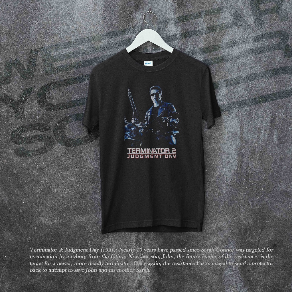 ยินดีต้อนรับ 3 เสื้อยืด พิมพ์ลายภาพยนตร์ Terminator 2