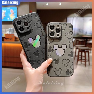 เคสโทรศัพท์มือถือหนังนิ่ม แบบแข็ง ลายมิกกี้เมาส์ สําหรับ iPhone 14 Pro Max 14Plus 14 14 Pro 13 12 11 Pro Max XR