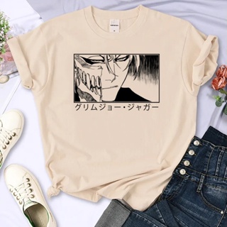 เสื้อยืด พิมพ์ลายอนิเมะ Bleach 2000s สไตล์ฮาราจูกุ สําหรับผู้หญิง