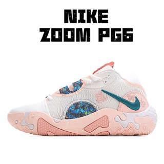 【100%】NK Zoom PG 6 Paul George รองเท้าบาสเก็ตบอลแฟชั่น ระบายอากาศ สําหรับผู้ชาย