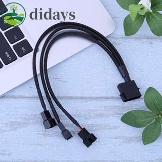 4pin IDE Molex to 3-Port 3Pin/4Pin พัดลมระบายความร้อน แยกสายเคเบิ้ล