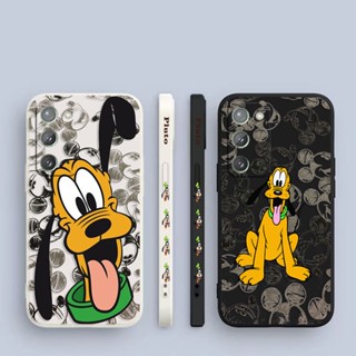 เคสโทรศัพท์มือถือ พิมพ์ลาย Naughty Pluto Goofy Dog มีลายด้านข้าง สําหรับ Samsung Galaxy Note 20 10 9 8 J8 J7 J6 J5 J4 M62 M53 M52 M51 M33 M31 M30 M21 M20 M10 S Ultra Plus Lite Prime 5G