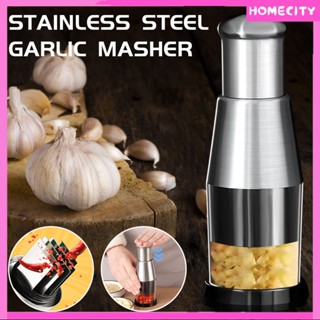 [พร้อม] ที่บดกระเทียมแบบมือกด Stainless Steel Garlic Masher เครื่องบดกระเทียมสับ เครื่องบดกระเทียมมือแบบใช้มือ