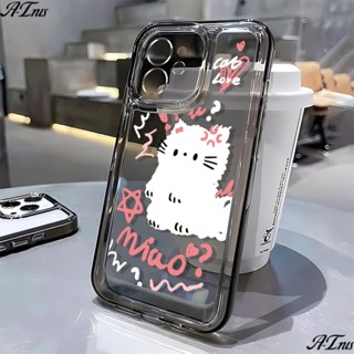 เคสมือถือ แบบนิ่ม ลายการ์ตูนแมวโกรธ สําหรับ Apple 13 Iphone 14 Pro Max 11 12 7 8p JQR7