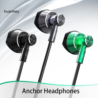 Huarmey KT-01 หูฟังแบบมีสาย HiFi HD 35 มม. พร้อมไมโครโฟน สําหรับฟังเพลง