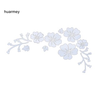 Huarmey สติกเกอร์แฟชั่น ลายดอกไม้ ดอกไม้ ตกแต่งรถยนต์ รถบรรทุก กันชน ประตู หน้าต่าง