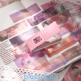 Blossomea สติกเกอร์กระดาษ ลาย Litmus สไตล์วินเทจ สําหรับตกแต่งสมุดภาพ โทรศัพท์ 50 ชิ้น