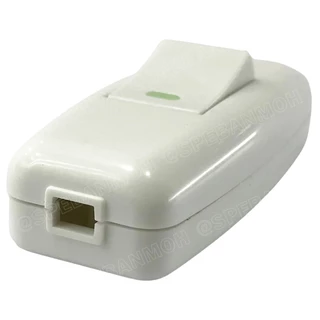 [ 1 ชิ้น ] ST-SW3084 สีขาว White สวิทช์กลางทาง เปิด/ปิด ON-OFF 10A 250V ต่อกลางสาย Inline Switch สวิทช์กระดก Rocker S...