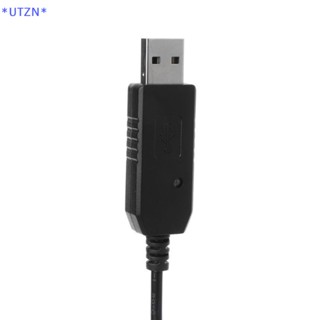 Utzn&gt; สายชาร์จ USB พร้อมไฟแสดงสถานะ สําหรับวิทยุสื่อสาร UV-5R Extend BF-UVB3 Plus