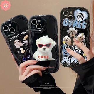 เคสโทรศัพท์มือถือนิ่ม ขอบโค้ง ลายการ์ตูนสุนัขน่ารัก 3D สร้างสรรค์ สําหรับ Redmi A1 9T 10 10C A2 9 9A 10A 9C NFC Redmi Note 11 10Pro 10s 11s 10 Pro Max Poco M3