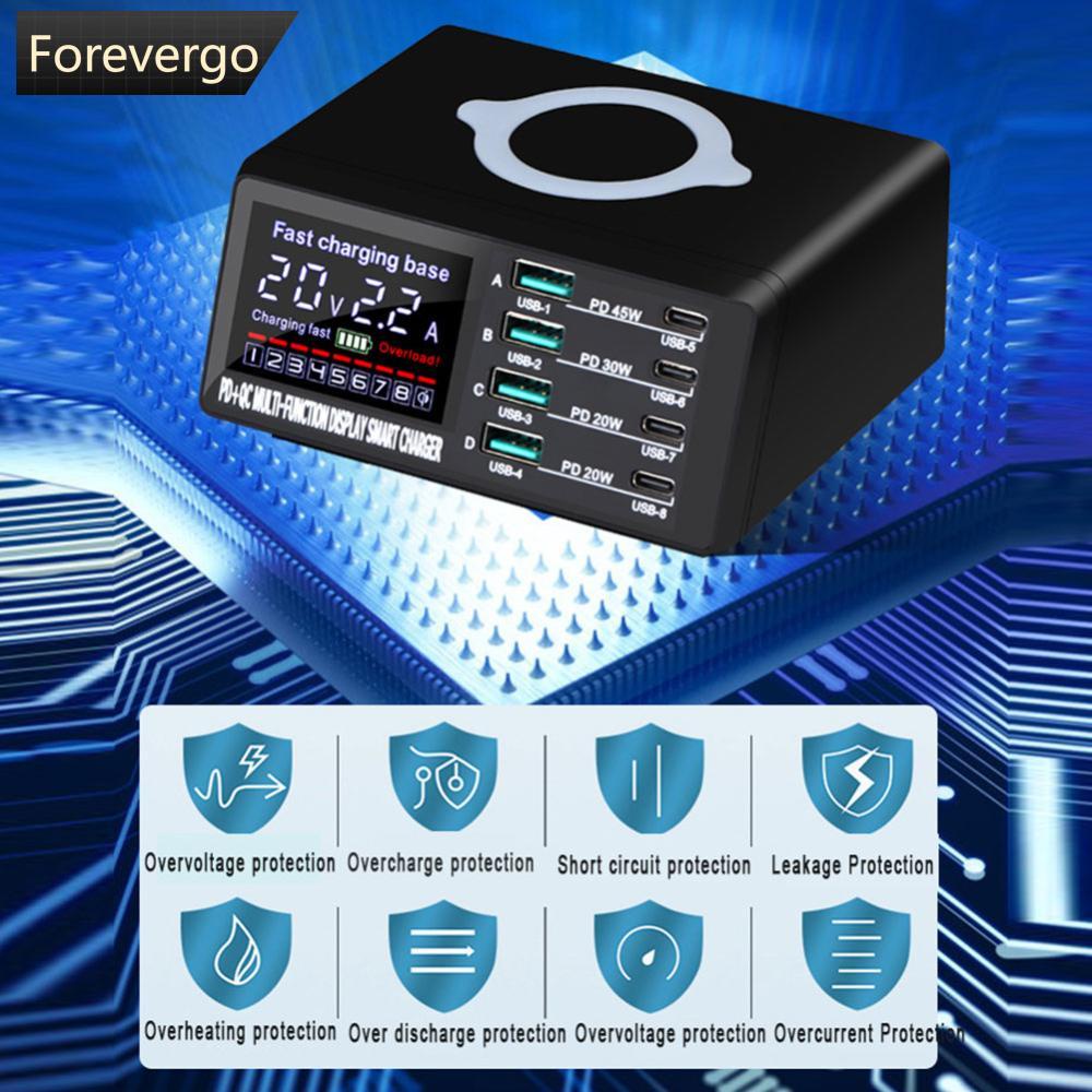Forevergo ที่ชาร์จไร้สาย 110W PD45W QC3.0 15W ชาร์จเร็ว M7W9