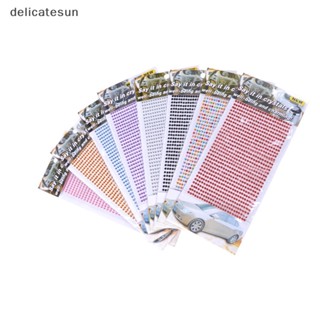 Delicatesun สติกเกอร์คริสตัล พลอยเทียม 3 มม. มีกาวในตัว สําหรับตกแต่งรถยนต์ โทรศัพท์ PC DIY 750 ชิ้น ต่อชุด