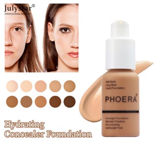 JULYSTAR Phoera Naturally Flawless Liquid Foundation Matte Concealer คอนซีลเลอร์รองพื้นเนื้อแมทของ Phoera Natural Flawless Liquid Foundation