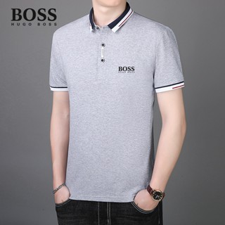 ใหม่ เสื้อโปโล BOSS ใส่สบาย แฟชั่นคู่รัก สําหรับผู้ชาย และผู้หญิง