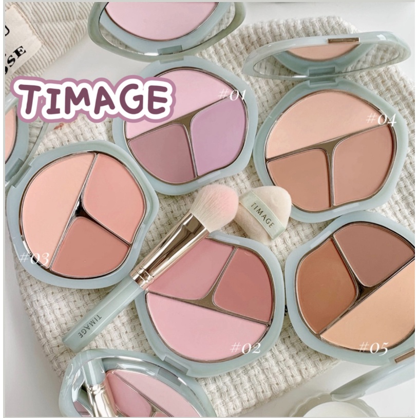 TIMAGE พาเลทอายแชโดว์หยกไหลอย่างแรง