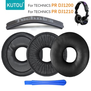 Kuteng แผ่นโฟมฟองน้ําครอบหูฟัง แบบเปลี่ยน สําหรับ Technics RP DJ1200 DJ1210