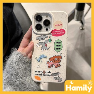 For iPhone 11 Case Biodegradable Eco Wheat Case Smooth Protective White Cartoon Sticker Puppy Compatible with iPhone 14 Pro max 13 Pro max 12 Pro Max 11 xr xs max 7 8 Plus