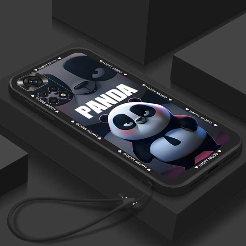 กรณีRealme 8 10 Q5 Pro 5G Q3S 7 C30 C33 C31 GT2 Pro 5G GTการ์ตูนน่ารัก 3D Kung Fu Panda Soft Tpuเคสโ