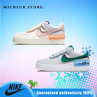 Hot sale~ รุ่นใหม่ Macaron Air Force 1 W อันดับ 1 รองเท้าส NK-AF1 SHADOW lowนักเรียน Korean Air Force No. 1 รองเท้าผ้าใบ