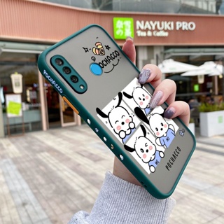 เคสซิลิโคนใส ขอบสี่เหลี่ยม กันกระแทก ลายการ์ตูน Pochacco สําหรับ Huawei Nova4 Nova 4E P30 Lite