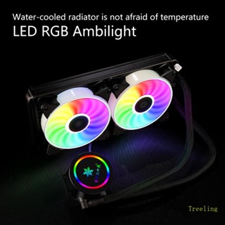 Treeling พัดลมระบายความร้อน CPU RGB 12V 4 Pin หลากสีสัน