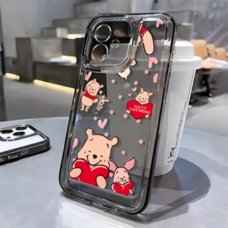 เคสโทรศัพท์มือถือ แบบนิ่ม ลายการ์ตูนหมีพูห์ กันกระแทก สําหรับ Apple Iphone 13 14Promax 11 12 7 8plus