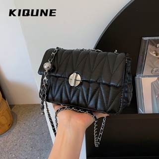 KIQUNE   กระเป๋าสะพาย ข้าง กระเป๋าผู้หญิงสะพายข้าง 2023 new  ทันสมัย Comfortable รุ่นใหม่ Chic L91TILA 37Z230910