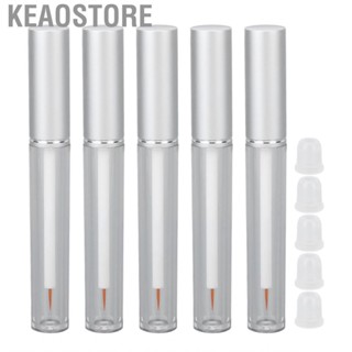 Keaostore 5Pcs 3ml Empty  Tube Transparent Aluminum Cover Container ACM