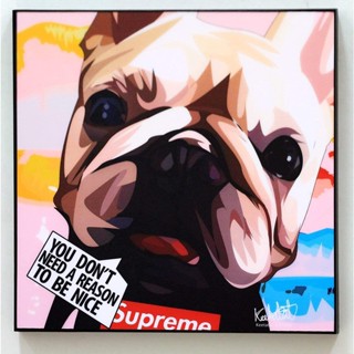 โปสเตอร์ผ้าใบ พิมพ์ลาย Dogsuperme สําหรับตกแต่งผนัง