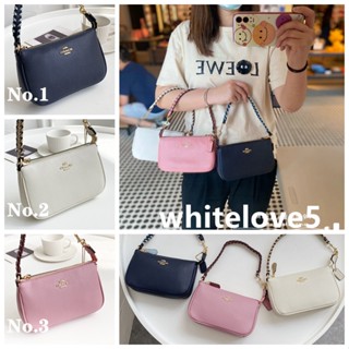 Nolita 19 With Whipstitch C4233 หนังแท้ กระเป๋าไพ่นกกระจอก กระเป๋าสะพายข้าง COAC H กระเป๋าถือ